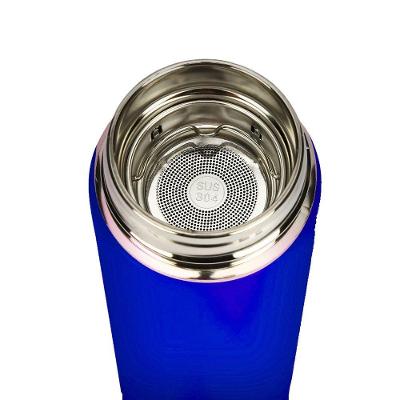 Garrafa Térmica Inteligente De Inox 500ml C/sensor Azul