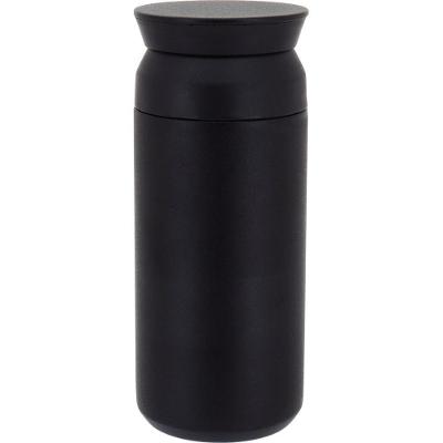 Bally Garrafa Térmica 17X7X7Cm 350Ml Inox Preto Parede Dupla