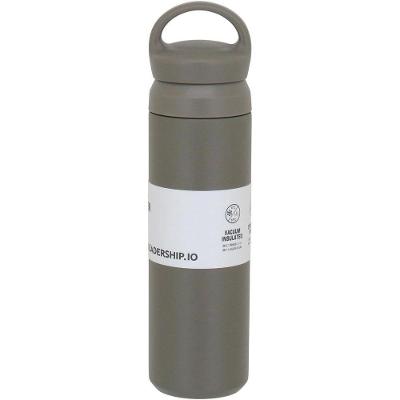 Kettlebell Garrafa Térmica 26X7X7Cm 480Ml Inox Verde Parede Dupla