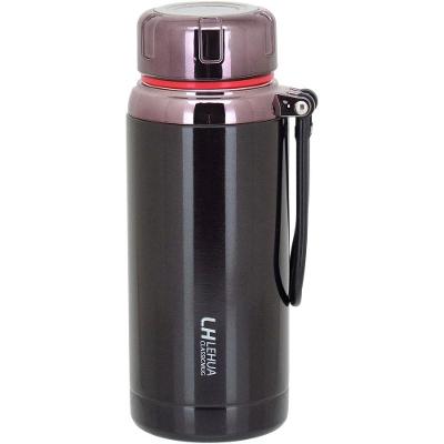 Lehua Garrafa Térmica 22X8X8Cm 600Ml Inox Preto Parede Dupla