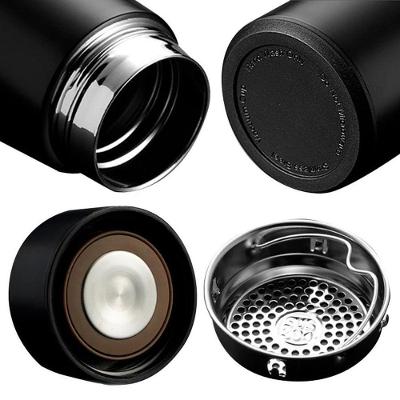 Garrafa Térmica Inteligente De Inox 500ml Led Preto