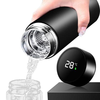 Garrafa Térmica Inteligente De Inox 500ml C/sensor Preto
