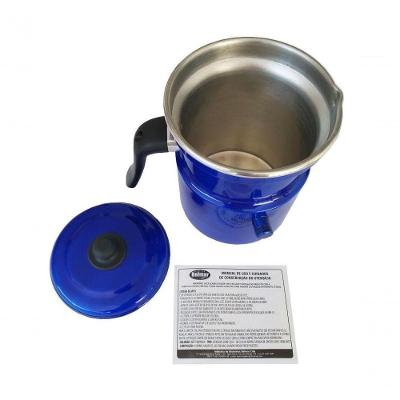 Leiteira Fervedor Com Apito Azul Esmaltada 1.6l Belmar