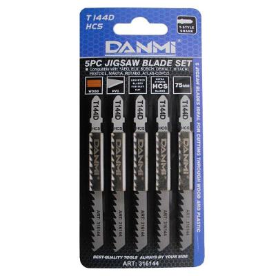 Jogo De Lâmina Serra Tico Tico Para Madeira 5 Peças 75mm Danmi®