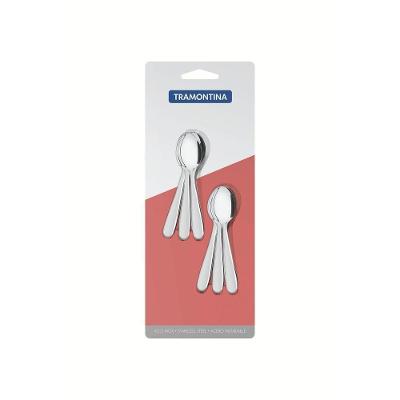 Conjunto De Colheres De Café Angra Tramontina Em Aço Inox 6 Peças Tramontina