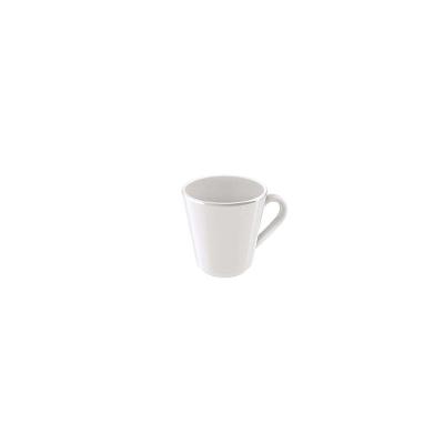 Xícara Café Tramontina Joana Em Porcelana Com Fio Prateado 70 Ml Tramontina