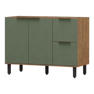 Balcão Pia 120Cm 2 Porta 3 Gavetas Mx Móveis Toscana