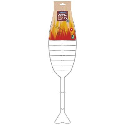 Grelha Tramontina Churrasco Em Aço Inox 71,3 X 16,5 Cm Tramontina
