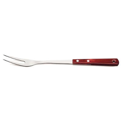 Garfo Trinchante Tramontina Em Aço Inox E Cabo Madeira Polywood Vermelho Tramontina