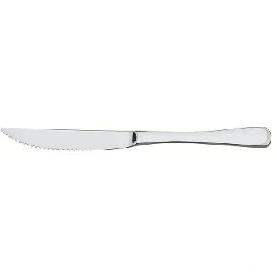 Faca Para Churrasco Mônaco Aço Inox Forjado 6mm Alto Brilho Com Detalhes No Cabo
