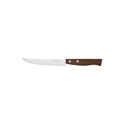 Faca Para Churrasco Tradicional Com Lâmina Em Aço Inox E Cabo Em Madeira Natural 5"