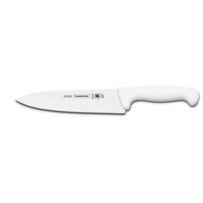 Faca Para Carne 10" Lâmina Aço Inox Profissional Tramontina Cabo Branco Tramontina