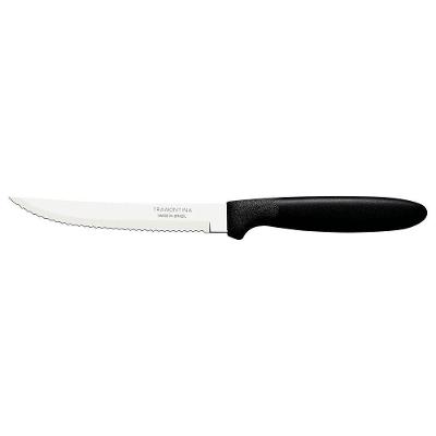Faca Para Churrasco Ipanema Com Lâmina Em Aço Inox E Cabo De Polipropileno Preto 5"
