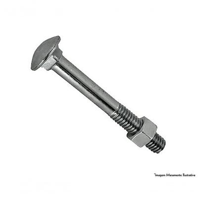 Parafuso Frances Zinc C/porca C 5/16equot;x3equot; 100p