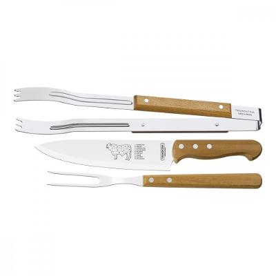Jogo Para Churrasco Tramontina Natural 3 Peças