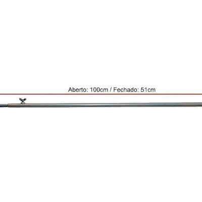 Suporte Tubo Em Aco Inox Para Espetos