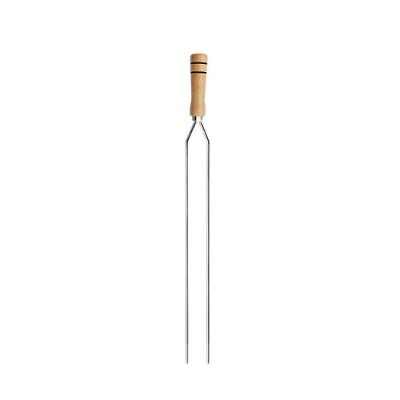  Espeto Duplo De Churrasco Com Cabo De Madeira - Stolf 65cm