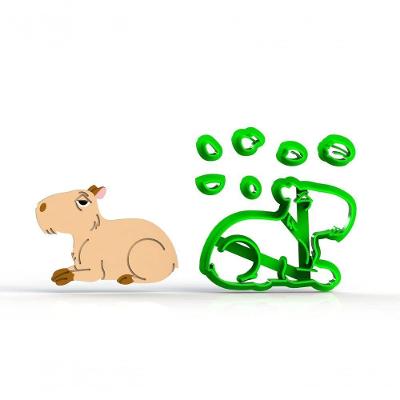 Cortador Capivara Modular Bosque Encantado Floresta Tamanho 5 Cm