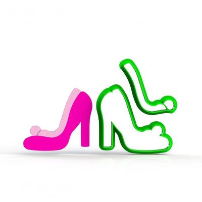 Cortador Sapato Salto Sapatinho De Cristal - Cinderela - Barbie Modular Tamanho 6 Cm
