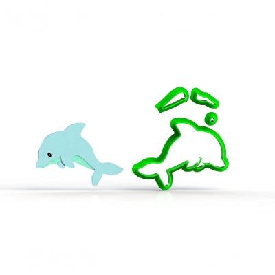 Cortador Fundo Do Mar - Golfinho Modular Tamanho 7 Cm