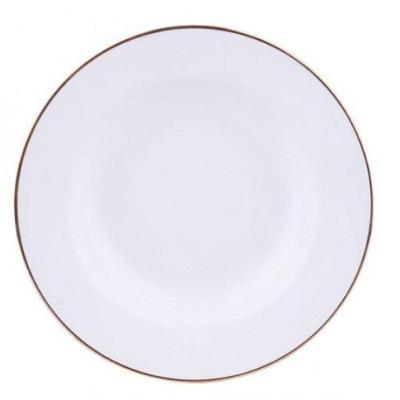 Prato Sobremesa Sofia Filete Dourado 22cm Oxford