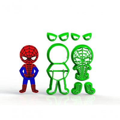 Cortador Heróis - Homem Aranhacorpo Cute Modular Tamanho 7 Cm