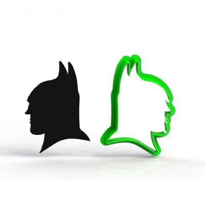 Cortador Batman - Silhueta Rosto Mod 02 Tamanho 6 Cm