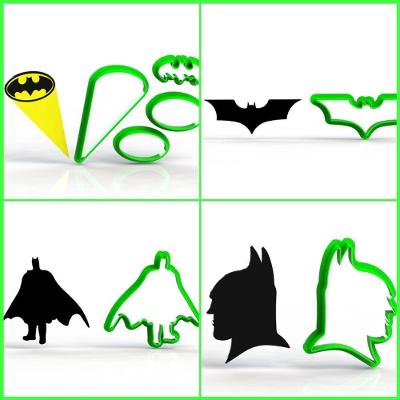 Cortador Batman - Kit 4 Modelos Tamanho 6 Cm