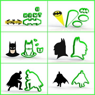 Cortador Batman - Kit 6 Modelos Tamanho 7 Cm