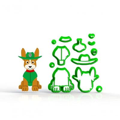 Cortador Patrulha Canina - Tracker Modular Corpo Tamanho 7 Cm