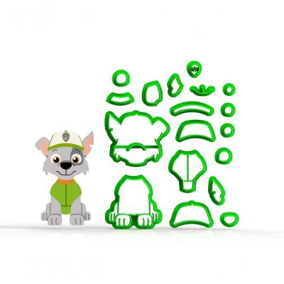 Cortador Patrulha Canina - Rock Modular Corpo Tamanho 7 Cm