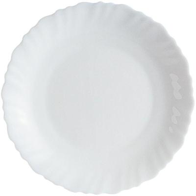 Luminarc Feston Prato Sobremesa 2X19X19Cm Vidro Temperado Branco 6Pç