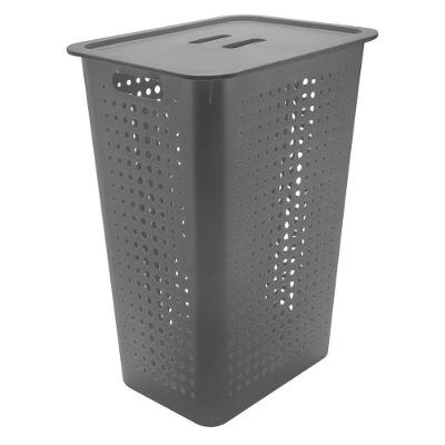 Cesto De Roupa Chumbo 47 L Com Tampa 41 X 31 X 55 Cm