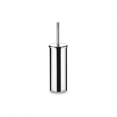 Suporte Inox Com Escova Para Banheiro Decorline Banheiro ø 10,5 X 39 Cm Suporte Inox Com Escova
