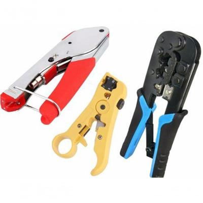 Kit Alicate Compressão e Alicate Grimpar Rj45 Rj11 Decapador