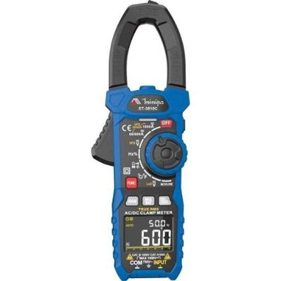 Alicate Amperímetro Et-3810C Azul/Preto Minipa.