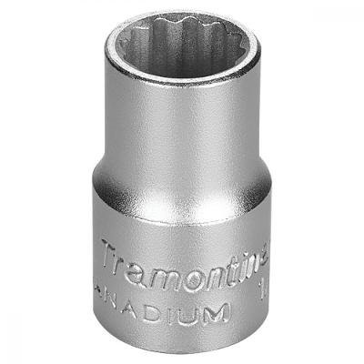 Soquete Estriado Em Aço 13 Mm - Encaixe 1/2" Tramontina Pro