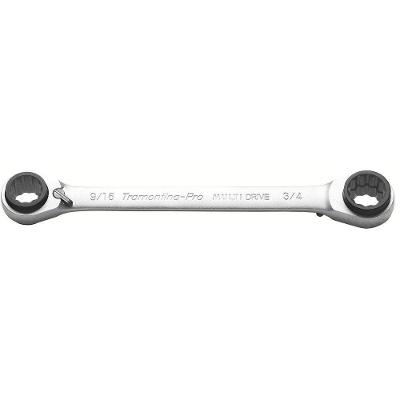 Chave Com Catraca 4 Bocas 9/16"x5/8"x11/16"x3/4" Tramontina Pro Tramontina