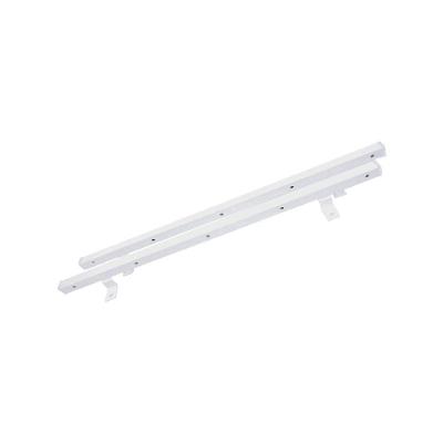 Jogo De Varal Fixo 60 Cm Para Teto Ou Parede Branco - Cor: Branco
