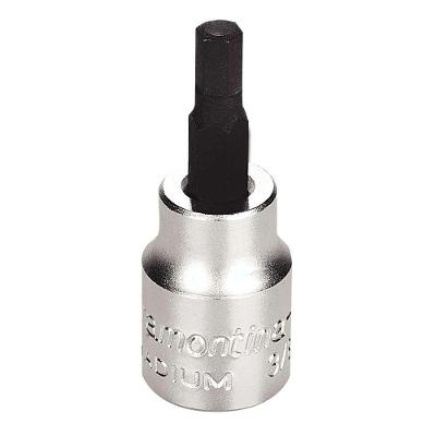 Soquete Em Aço Cromo Vanádio Ponta Hexagonal 5 Mm - Encaixe 3/8" Tramontina Pro Tramontina