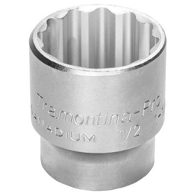 Soquete Estriado Em Aço Cromo Vanádio 1.1/8" - Encaixe 1/2" Tramontina Pro Tramontina