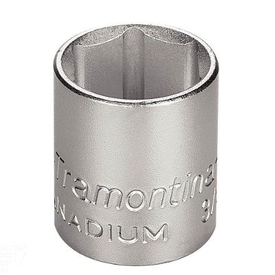 Soquete Sextavado Em Aço Cromo Vanádio 22 Mm - Encaixe 3/8" Tramontina Pro Tramontina