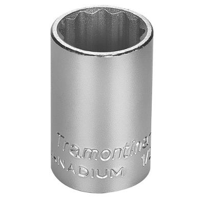 Soquete Estriado Em Aço Cromo Vanádio 11/16" - Encaixe 1/2" Tramontina Pro Tramontina