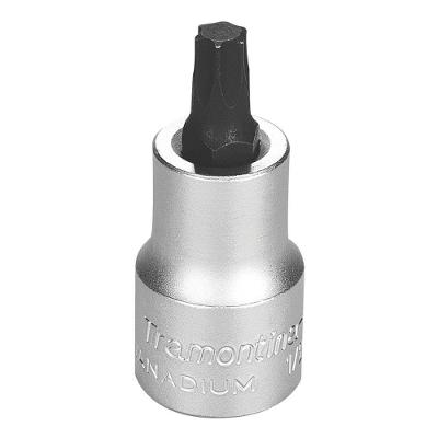 Soquete Em Aço Cromo Vanádio Ponta Trafix T45 - Encaixe 1/2" Tramontina Pro Tramontina