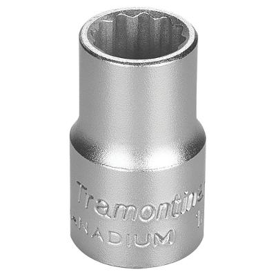 Soquete Estriado Em Aço Cromo Vanádio 15 Mm - Encaixe 1/2" Tramontina Pro Tramontina