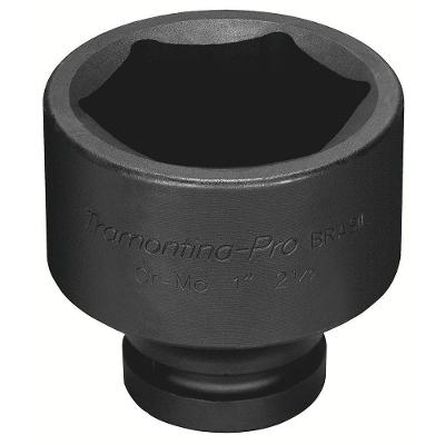 Soquete De Impacto Sextavado Em Aço Cromo Molibdênio 2.3/16" - Encaixe 1'' Tramontina Pro Tramontina