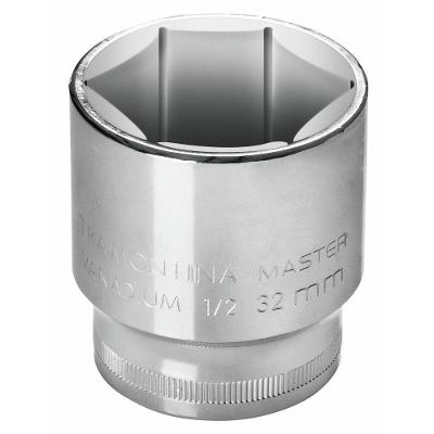 Soquete Sextavado 12 Mm Encaixe 1/2´´ Com Acabamento Cromado