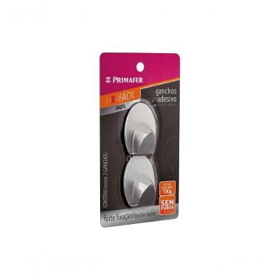 Gancho Inox C/Adesivo Primafer Redondo 1,0Kg Blister 2592