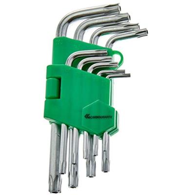 Kit Ferramenta Jogo De 9 Chave Hexalobular Para Parafusos