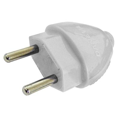 Plugue Desmontavel Daneva 2P 20A / 250V Macho Branco 1615